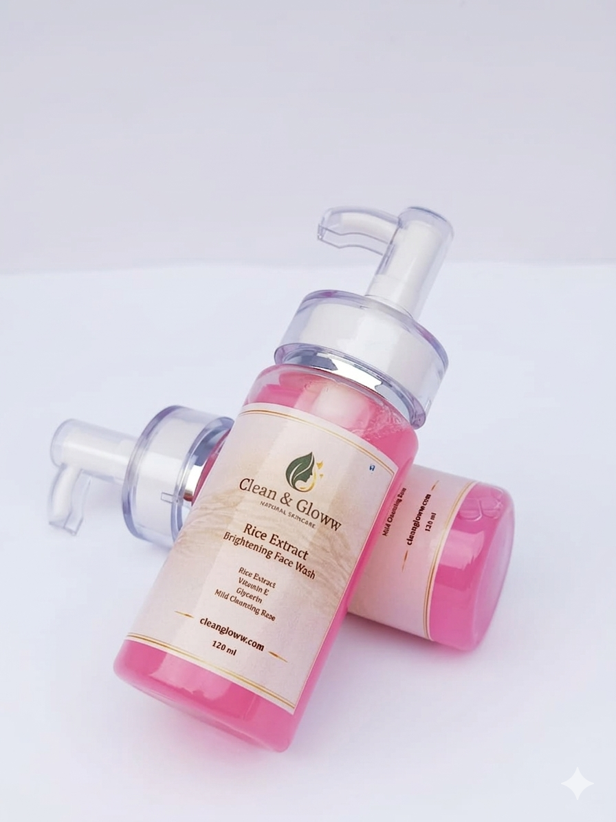Rice Extract Brightening Face Wash by Clean & Gloww